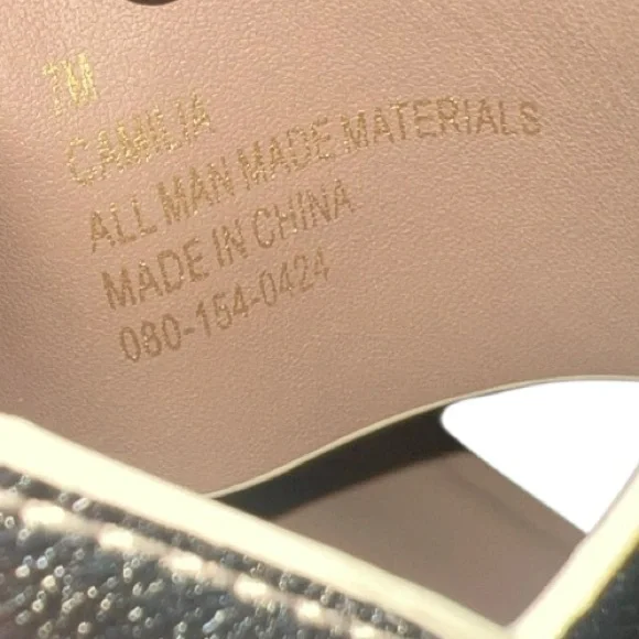 Aerosoles Camilia Gold Metallic Straps Buckle Platform Sandals Size 7 NWOB - Picture 7 of 9